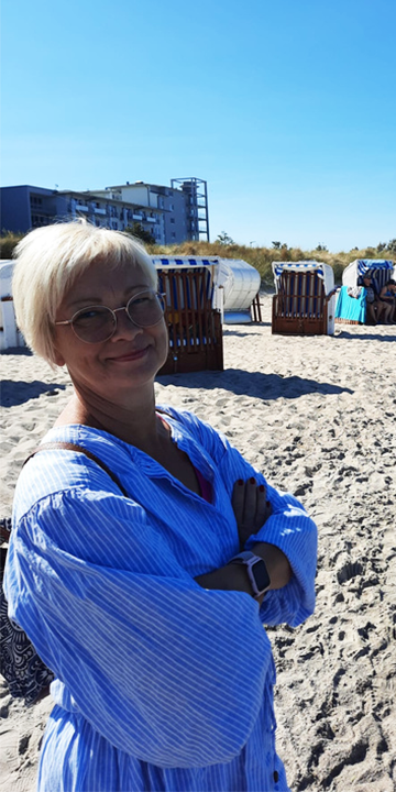 Bild am Strand